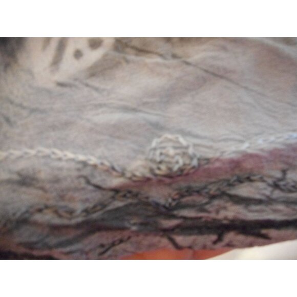 One Sz Fits Most Sleeveless Rayon Black fish Embroidered Tunic Top Tie Dye Batik - Picture 3 of 8